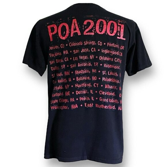 Vintage Slipknot Mens 2001 Tour T-Shirt Sz Large System Of A Down POA Rammstein - Picture 7 of 13